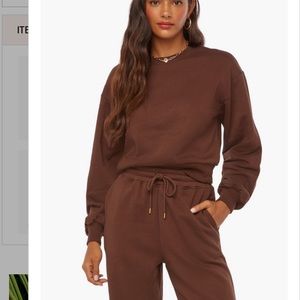 Just Fab Brownish/ Red Womens Jogger Sleeper Set